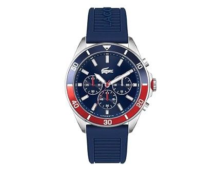 🐊💨 Lacoste Chronograph Tiebreaker mit Silikonarmband für 117,80€ (statt 169€)