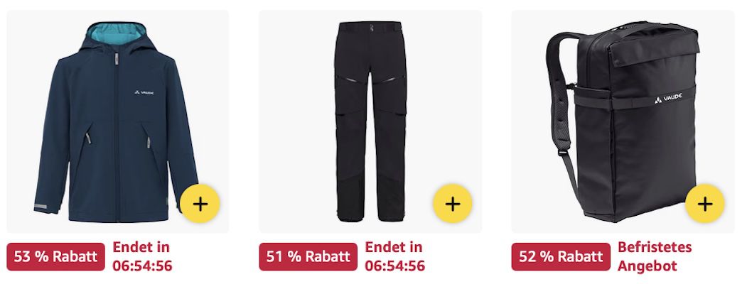 🚴🏻🔥 Amazon: VAUDE Sale z.B. Rucksack Cycle 28 II für 80€ (statt 112€)