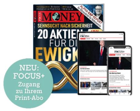 💰 5 Ausgaben FOCUS Money inkl. FOCUS+ Zugang für 5€ (statt 28€)