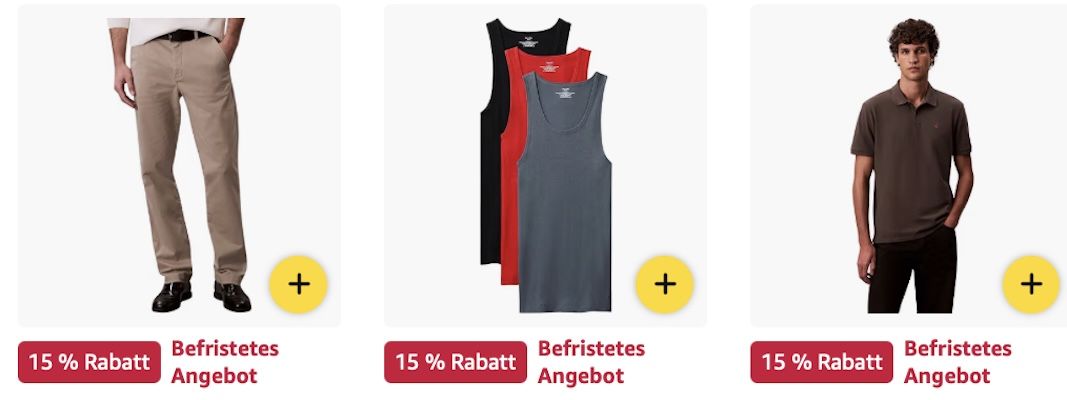 🧥👕 Amazon: Calvin Klein Jacken, T shirts, Gürtel etc. im Sale