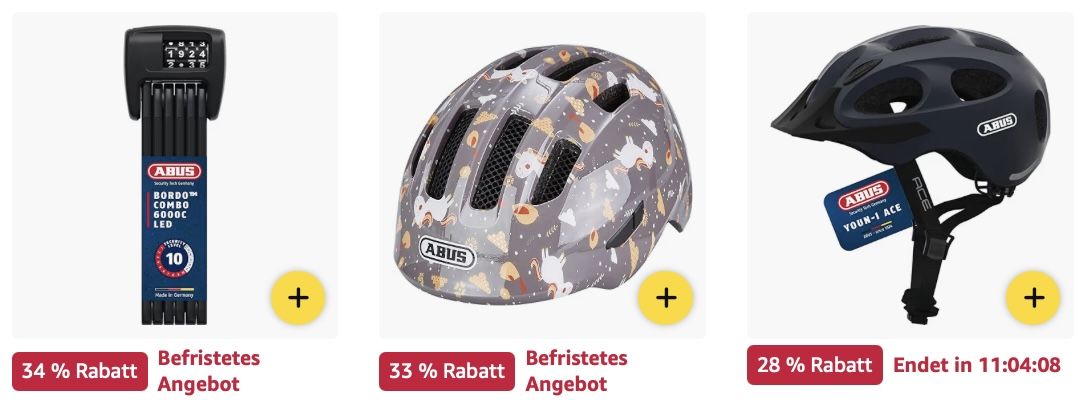 🔐 Amazon: ABUS Produkte im Sale z.B. Rahmenschlosskette für 23,56€ (statt 33€)
