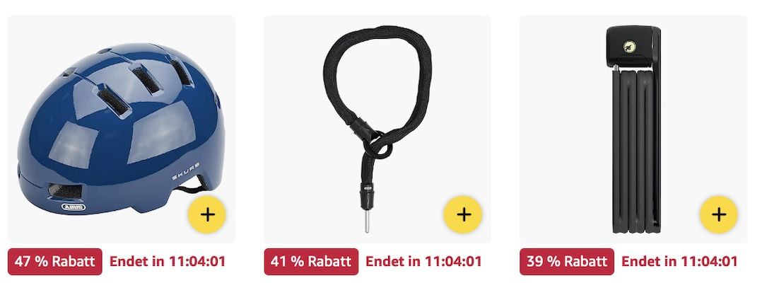 🔐 Amazon: ABUS Produkte im Sale z.B. Rahmenschlosskette für 23,56€ (statt 33€)