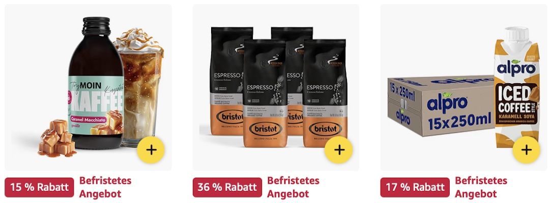 🤑🔝☕️ Amazon: Kaffeebohnen, Pads & Kapseln im Sale z.B. 4x 250g Caffè Corsini Filterkaffee für 19,42€ (statt 25€)