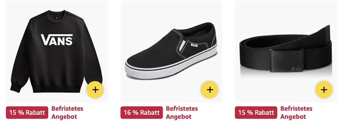 🔝👕👟 Amazon: Vans Sale   Kult Sneaker, Pullis, T Shirts im Angebot
