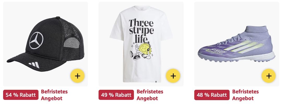 👟👕🤑 Amazon: Adidas Sale z.B. Baseballkappe Mercedes AMG für 19€ (statt 26€)