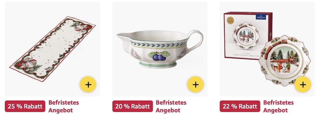 🍽️🔝™ Amazon: Villeroy & Boch Sale - Tafelservice, Besteck, Vasen… uvm. 🍽️🔝™ Amazon: Villeroy & Boch Sale Tafelservice, Besteck, Vasen… uvm.