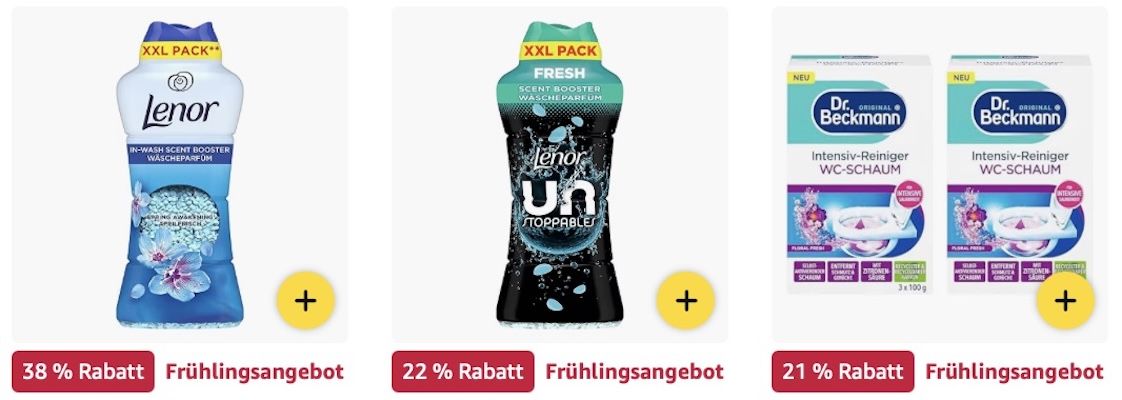 🫧🧺 Amazon: Bad  und Wäschepflege Produkte im Frühlings Sale   Ariel, Lenor, Febreze & mehr