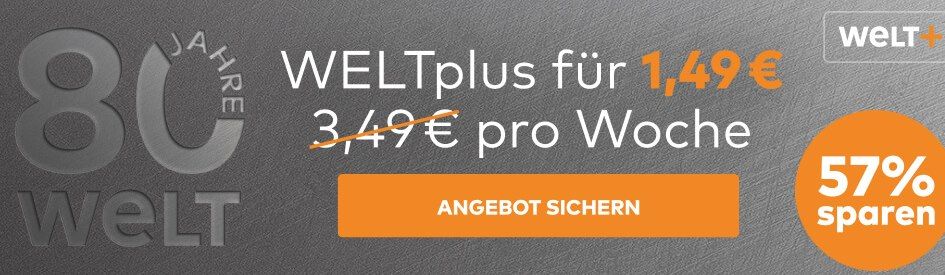 📰 WELTplus inkl. WELT News App für 1,49€/Woche (statt 3,49€)