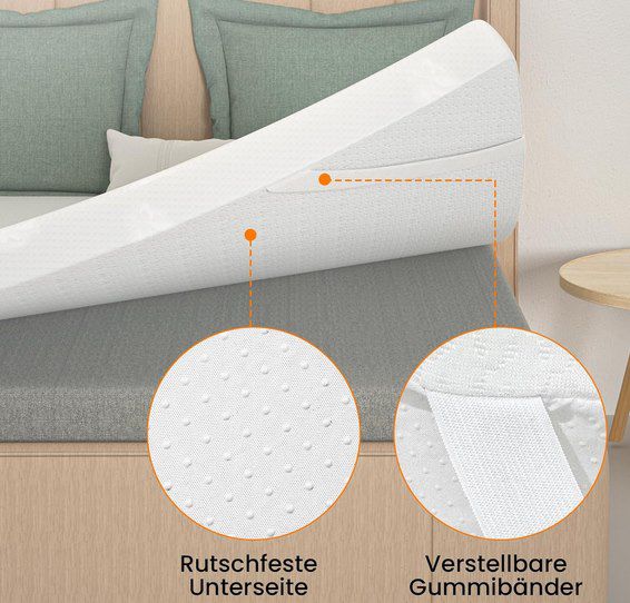 🛏️ 50% Rabatt auf FRIDEKO Matratzentopper mit Gel Memory Foam z.B. 140x200cm für 42,63€ (statt 85€) 🛏️ 50% Rabatt auf FRIDEKO Matratzentopper mit Gel Memory Foam z.B. 140x200cm für 42,63€ (statt 85€)