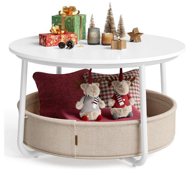 VASAGLE Couchtisch mit Stauraum & Korb aus Stoff für 47,69€ (statt 65€) VASAGLE Couchtisch mit Stauraum & Korb aus Stoff für 47,69€ (statt 65€)