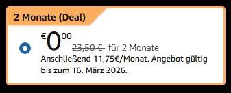📖 Kindle Unlimited 2 Monate GRATIS - nur für Prime Mitglieder (statt 23€) 📖 Kindle Unlimited 2 Monate GRATIS nur für Prime Mitglieder (statt 23€)