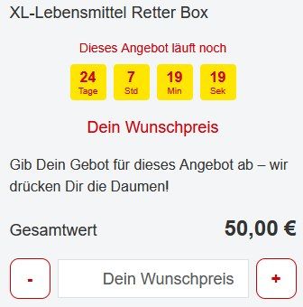 🥫 Netto Lebensmittel Retter Box mit Wunschpreis ab 25€   ca. 50€ Warenwert!