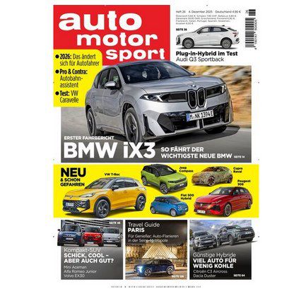 🏎️ 13 Ausgaben auto motor und sport Abo für nur 9,90€ (statt 68€)
