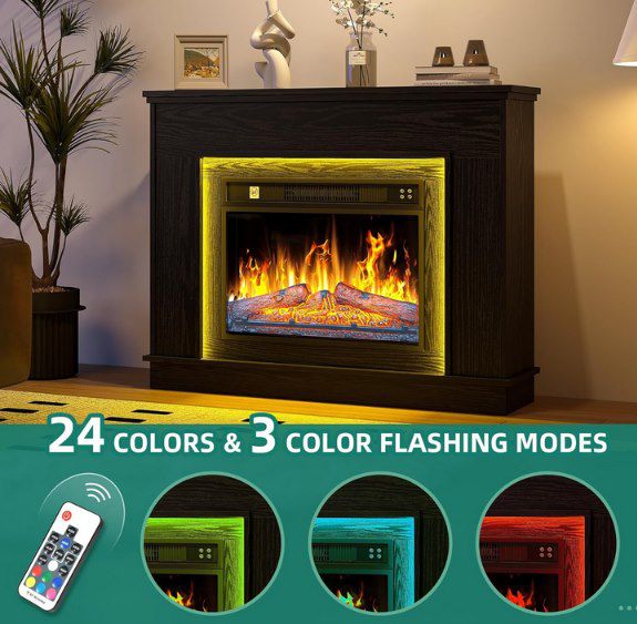 🔥 YITAHOME Elektrokamin mit 3D Flammeneffekt & LEDs für 135,99€ (statt 170€)