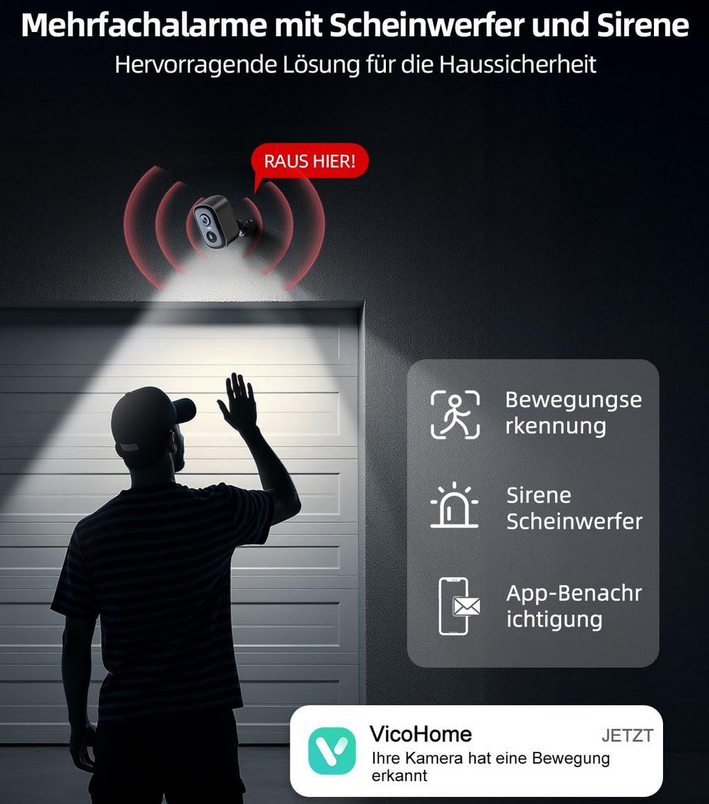 👀 2x Techage CG6DB 2k Akku Überwachungskamera für Außen für 42,89€ (statt 60€) 👀 2x Techage CG6DB 2k Akku Überwachungskamera für Außen für 42,89€ (statt 60€)