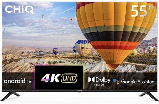📺 CHiQ U55P9V   55 Zoll UHD Android Fernseher mit Dolby Vision ab 229€ (statt 291€)