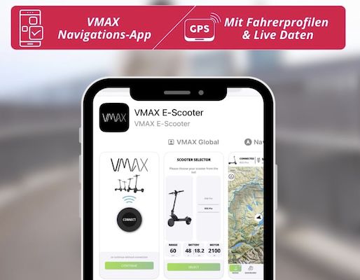 Vodafone Kunden: 🛴 VMAX VX2 Gear E Scooter bis 50km Reichweite für 499€ (statt 872€)