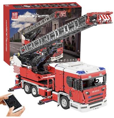 🚒 Mould King Feuerwehr mit Drehleiter & 8 Motoren für 136,44€ (statt 187€)