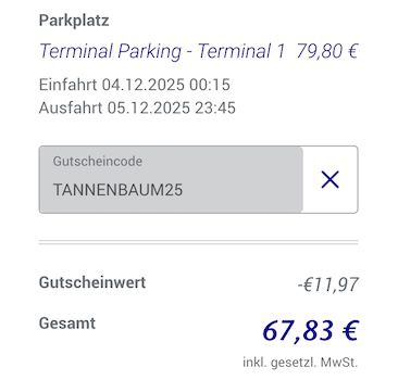 🅿️ 15% Rabatt auf Parkplätze am Flughafen Frankfurt 🅿️ 15% Rabatt auf Parkplätze am Flughafen Frankfurt