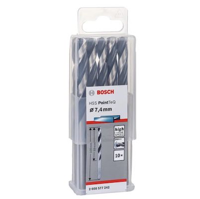 🔩 10er Pack Bosch Professional HSS Spiralbohrer PointTeQ für 9€ (stat 12€)