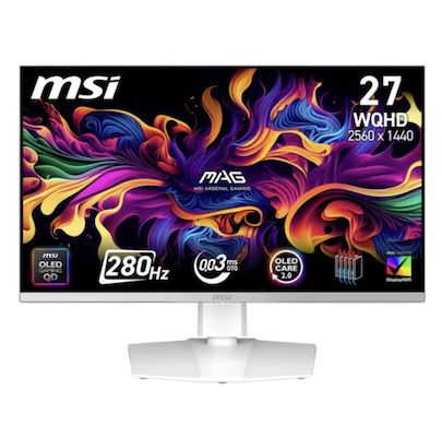 🖥️ MSI MAG 272QPWDE QD-OLED X28 Monitor mit 280 Hz für 456,99€ (statt 719€)