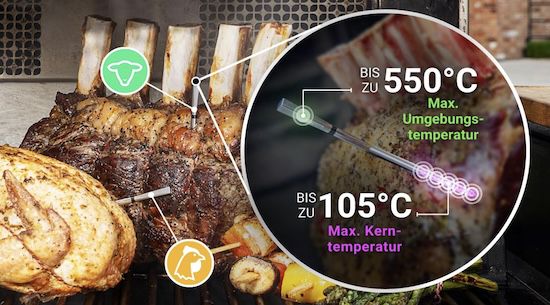 🥩 MEATER Pro XL smartes Fleischthermometer mit vier Sonden für 265,30€ (statt 289€)