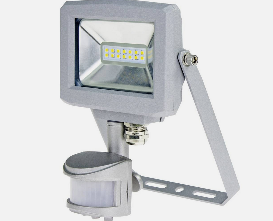 🔦💡 as-Schwabe Slimline LED Außenstrahler mit Bewegungsmelder 10W für 9,99€ (statt 33€)