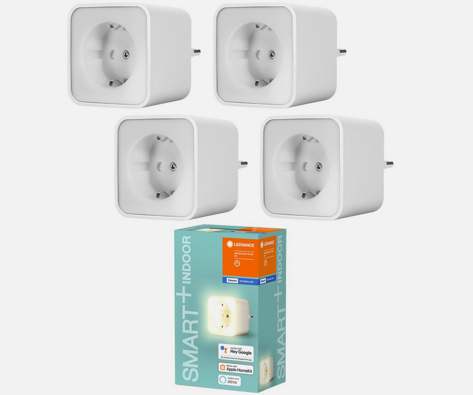 🔌 4x Ledvance Smart+ BT Steckdose + Nachtlicht für 19,99€ (statt 38€)