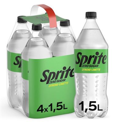 🥤 4x 1,5 L Sprite Zero Sugar für 4,76€ (statt 7€)