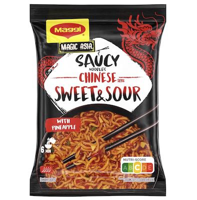 🍝 8x MAGGI Magic Asia Chinese Style Sweet & Sour Noodles für 7,85€ (statt 11€)