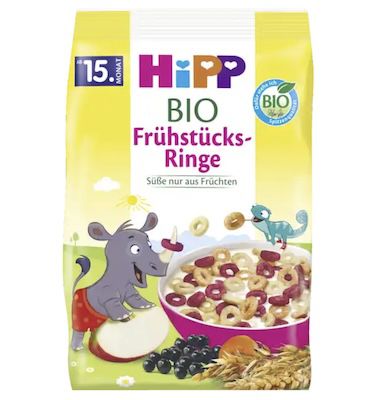 🥣 5x HiPP Bio Frühstücks-Ringe Kindermüsli ohne Zuckerzusatz für 4,64€ (statt 11€)