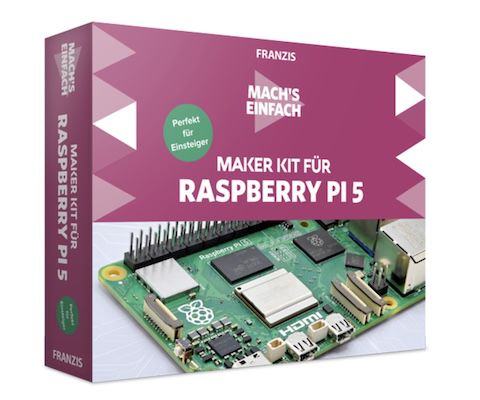 💾 Franzis Einsteiger Raspberry Pi 5 Maker Kit für 18,16€ (statt 49€)