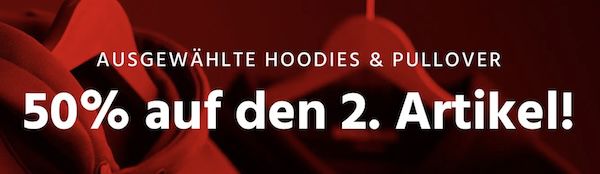 🤑 50% Rabatt auf den 2. Pullover oder Hoodie   Jack & Jones, Tom Tailor, usw.