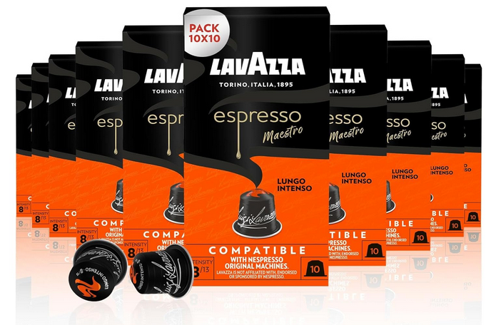 ☕ 10x 10 Lavazza Lungo Intenso Espresso Nespresso Kapsel für 20,99€ 🔥 (statt 40€)