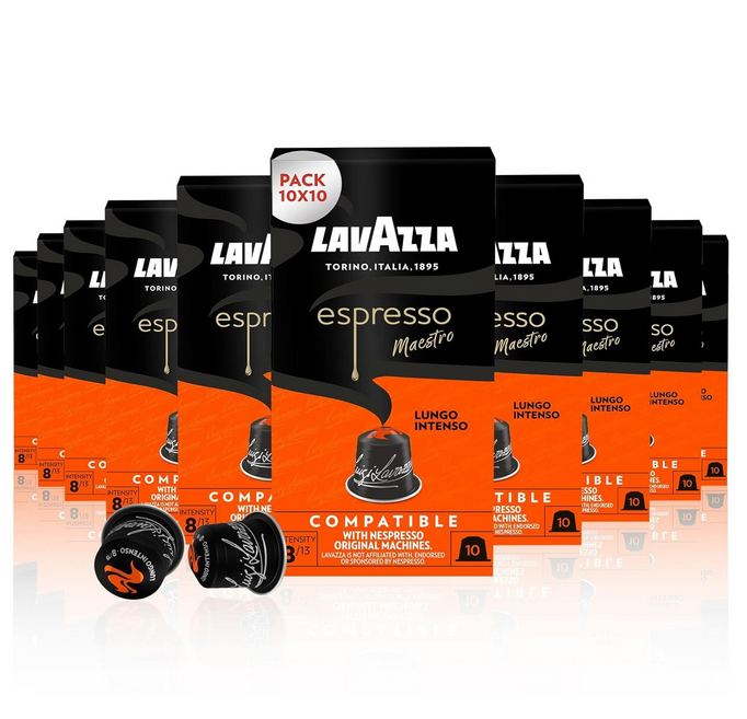 ☕ 10x 10 Lavazza Lungo Intenso Espresso Nespresso Kapsel für 20,99€ 🔥 (statt 40€)