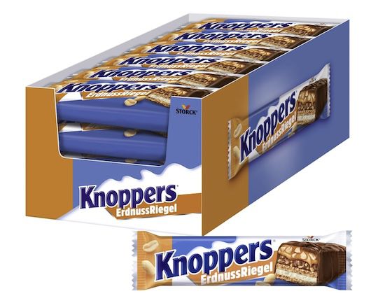 🥜 24x Knoppers ErdnussRiegel mit Milch- und Erdnusscreme für 11,95€ (statt 15€) 🥜 24x Knoppers ErdnussRiegel mit Milch und Erdnusscreme für 11,95€ (statt 15€)