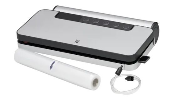 🥩 WMF Lono Vakuumierer inkl. Folienrolle 30×150 cm für 59€ (statt 80€) 🥩 WMF Lono Vakuumierer inkl. Folienrolle 30×150 cm für 59€ (statt 80€)