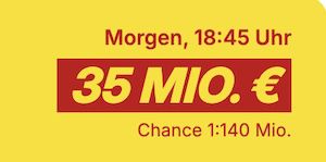 🤑 3 Lotto 6aus49 Felder für 0,10€ (statt 4,70€)   Jackpot 35 Mio. 💸