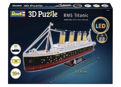 🚢 Revell 3D Puzzle RMS Titanic LED Edition für 17,99€ (statt 28€)