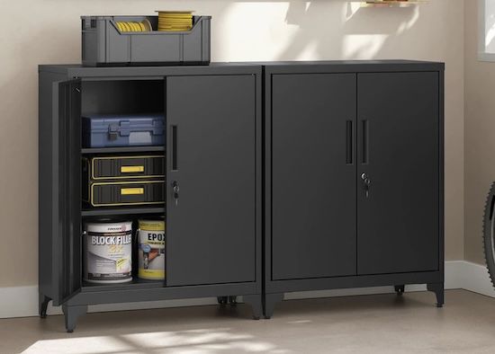 🗄️ SONGMICS Büroschrank mit 2 Türen, abschließbar für 56,69€ (statt 82€)