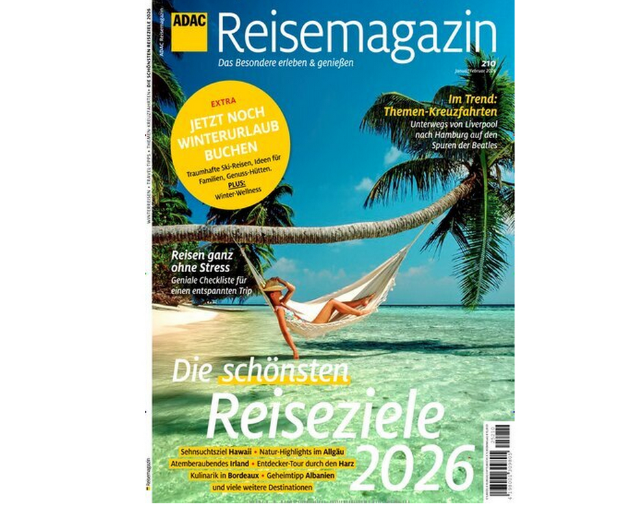 🗺️ Jahresabo ADAC Reisemagazin mit 7 Ausgaben für 14,90€ (statt 64€)