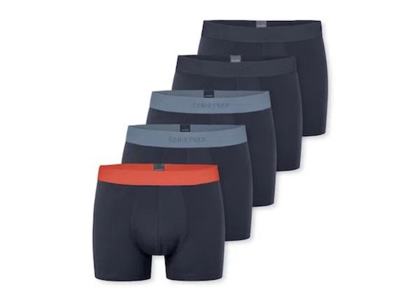 🩳 5er Pack Schiesser Herren Boxershorts aus Bio Baumwolle für 29,95€ (statt 39€)