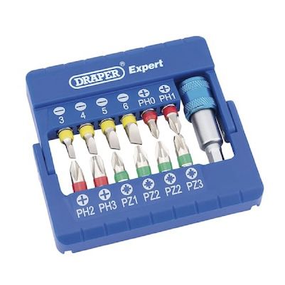 🪛 Draper Schraubendreher-Bit-Set mit Magnethalterung ab 5,50€ (statt 14€)