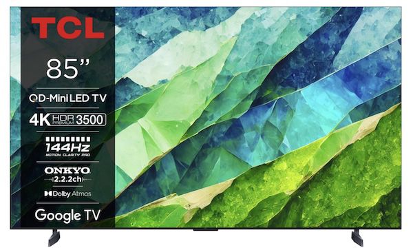 📺 TCL 85C855 - 85 Zoll QLED Mini LED Fernseher für 1.299€ (statt 1.449€) 📺 TCL 85C855 85 Zoll QLED Mini LED Fernseher für 1.299€ (statt 1.449€)