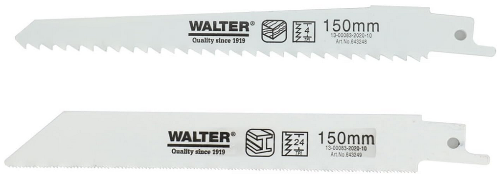 WALTER Säbelsäge 850 W + 3x Sägeblatt für 29,99€ (statt 55€)