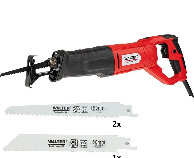 WALTER Säbelsäge 850 W + 3x Sägeblatt für 29,99€ (statt 55€)