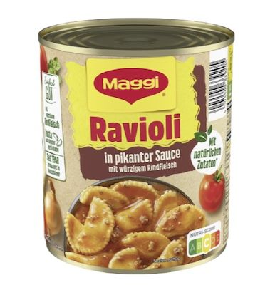 🍝 5x Maggi Ravioli in scharfer Wonton-Sauce, je 800 g für 6,86€ (statt 15€)
