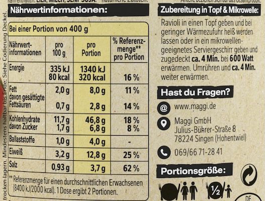 🍝 5x Maggi Ravioli in scharfer Wonton Sauce, je 800 g für 6,86€ (statt 15€)