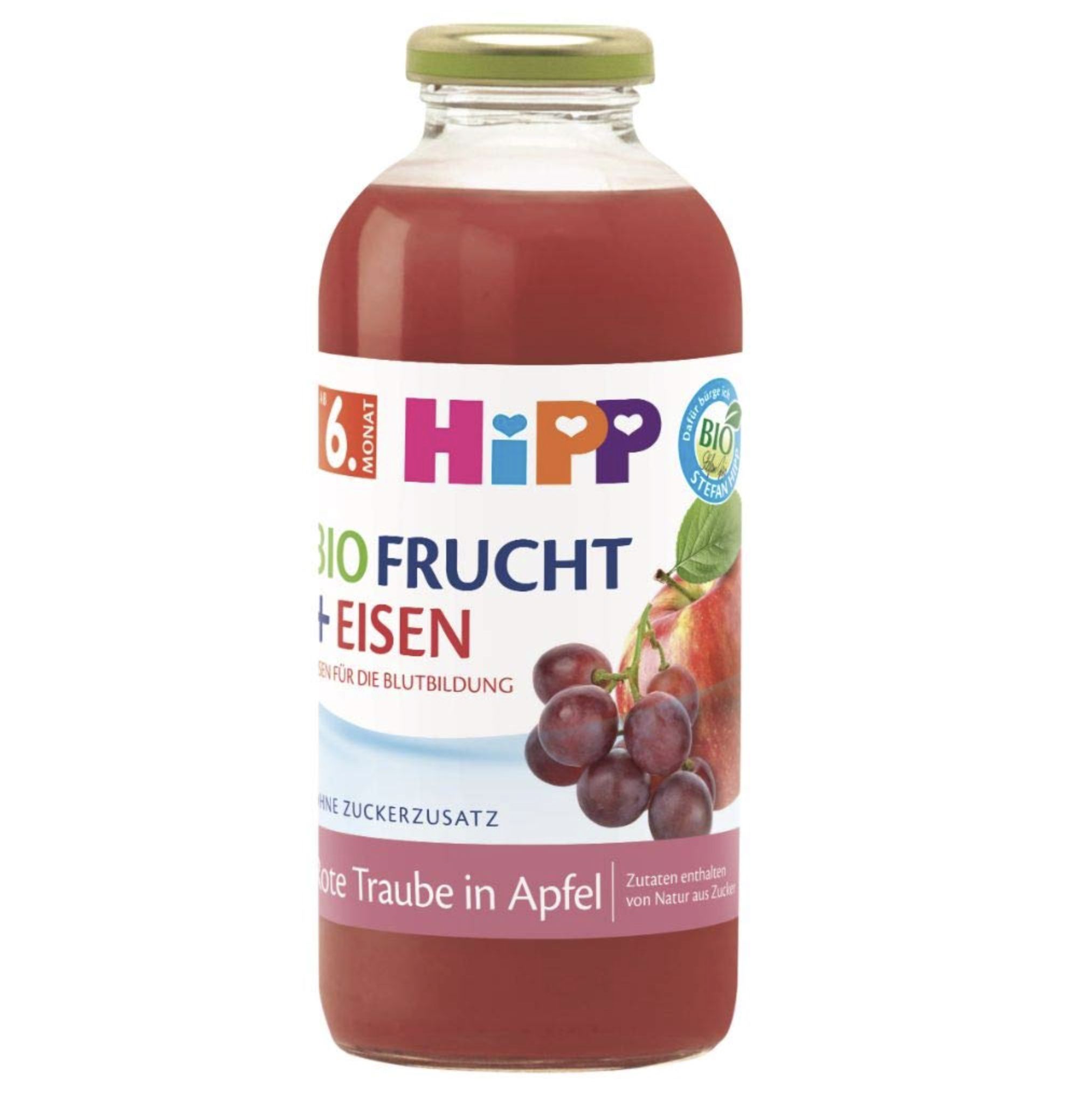 🍇 6x 500 ml HiPP Bio-Fruchtsaft + Rote Traube in Apfel mit Eisen für 6,21€ (statt 8€)