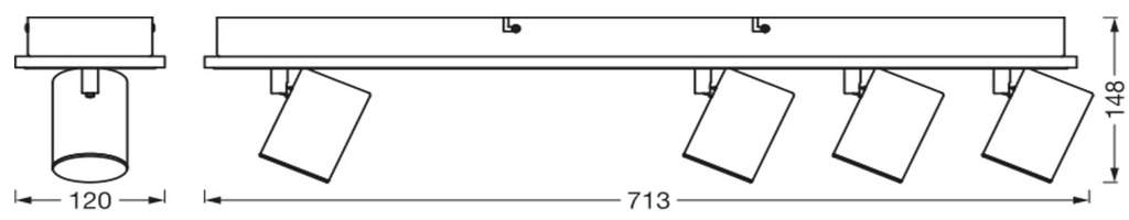 LEDVANCE Mars LED Deckenstrahler 4 Spots für 14,99€ (statt 65€)